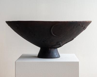 Olof Hult 20th c Cast Iron Urn by Olof Hult