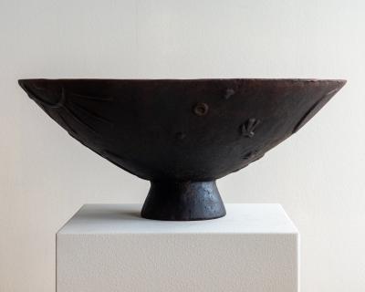 Olof Hult 20th c Cast Iron Urn by Olof Hult