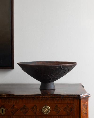 Olof Hult 20th c Cast Iron Urn by Olof Hult