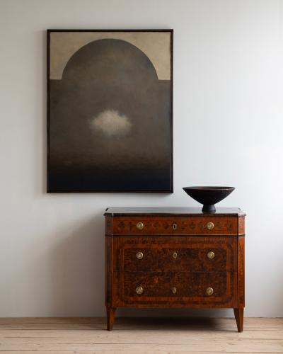 Olof Hult 20th c Cast Iron Urn by Olof Hult