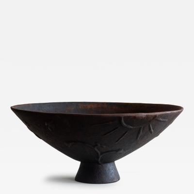 Olof Hult 20th c Cast Iron Urn by Olof Hult