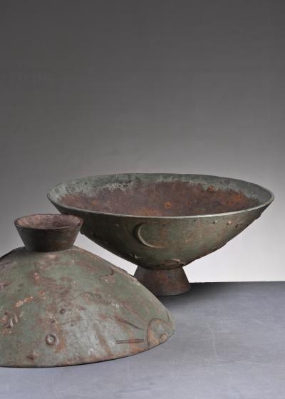 Olof Hult Pair of Olof Hult Mikrokosmos garden urns