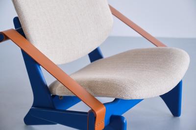 Olof Ottelin Blue Olof Ottelin Jumbo Armchair Keravan Stockmann Finland Late 1950s