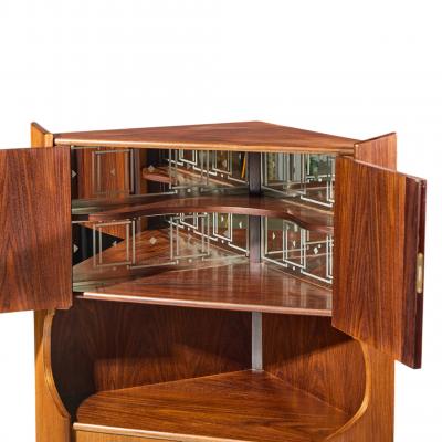 Omann Jun Omann Jun Style Mid Century Danish Rosewood Corner Cabinet