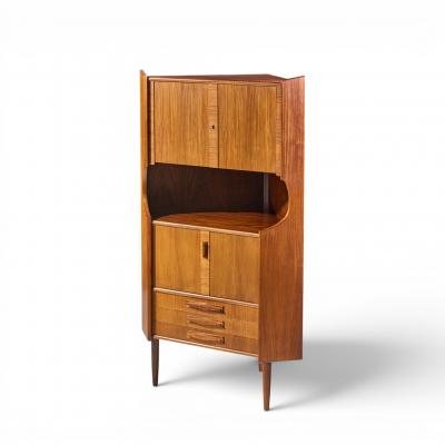 Omann Jun Omann Jun Style Mid Century Danish Rosewood Corner Cabinet