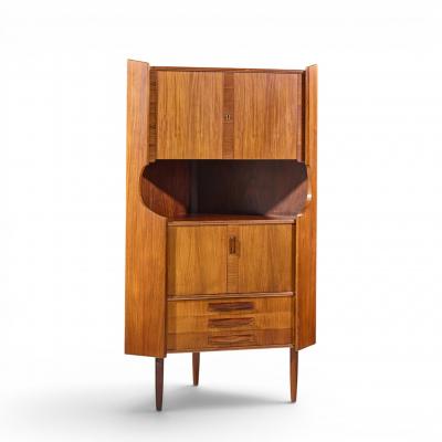 Omann Jun Omann Jun Style Mid Century Danish Rosewood Corner Cabinet