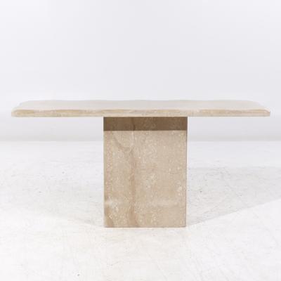 Onda Mid Century Beveled Marble Console Table