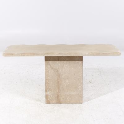 Onda Mid Century Beveled Marble Console Table