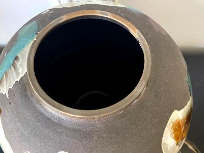 Onda Yaki Large Japanese Contemporary Ceramic Jar from Onda Yaki Kiln