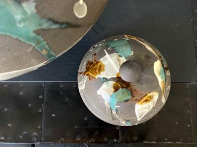 Onda Yaki Large Japanese Contemporary Ceramic Jar from Onda Yaki Kiln