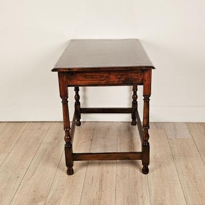 One Drawer Walnut Tavern Table English or American circa 1720