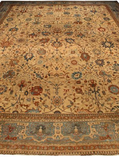 One of a Kind Extra Large Antique Persian Tabriz Handmade Rug
