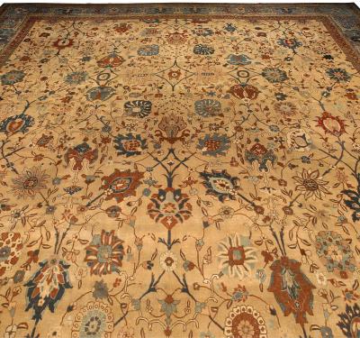 One of a Kind Extra Large Antique Persian Tabriz Handmade Rug