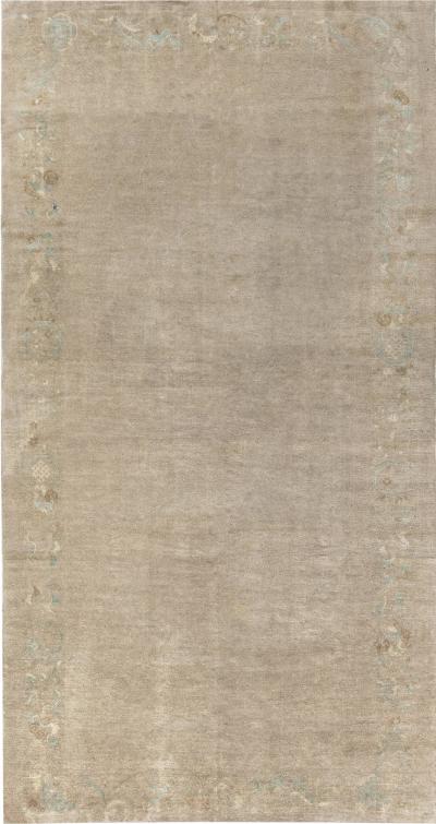 One of a Kind Vintage Chinese Abstract Handmade Wool Rug