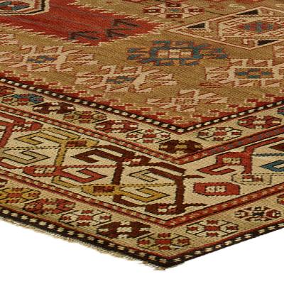 One of a kind 19th Century Caucasian Shirvan Handmade Wool Rug