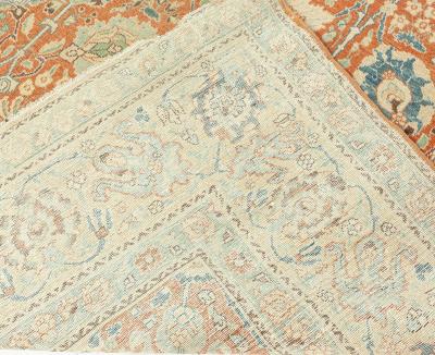 One of a kind Antique Persian Tabriz Botanic Rug