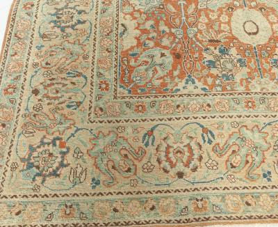 One of a kind Antique Persian Tabriz Botanic Rug
