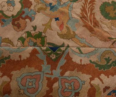 One of a kind Indian Bold Botanic Handmade Wool Rug