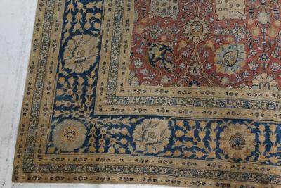 One of a kind Large Antique Persian Tabriz Handmade Wool Rug