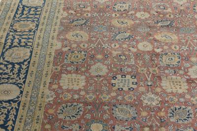 One of a kind Large Antique Persian Tabriz Handmade Wool Rug