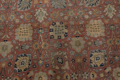 One of a kind Large Antique Persian Tabriz Handmade Wool Rug