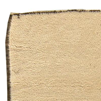 One of a kind Mid 20th century Tribal Beige Handwoven Moroccan Rug