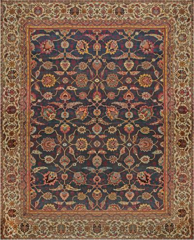 One of a kind Oversized Antique Indian Amritsar Handmade Wool Rug