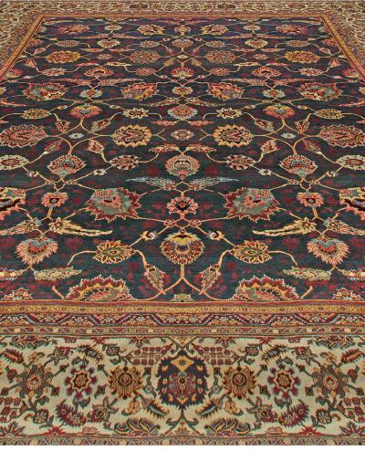 One of a kind Oversized Antique Indian Amritsar Handmade Wool Rug