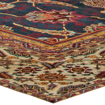 One of a kind Oversized Antique Indian Amritsar Handmade Wool Rug