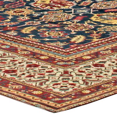 One of a kind Oversized Antique North Indian Handmade Wool Carpet