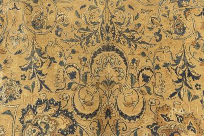 One of a kind Oversized Antique Persian Kirman Handmade Wool Carpet