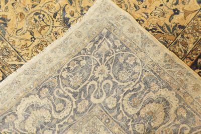 One of a kind Oversized Antique Persian Kirman Handmade Wool Carpet