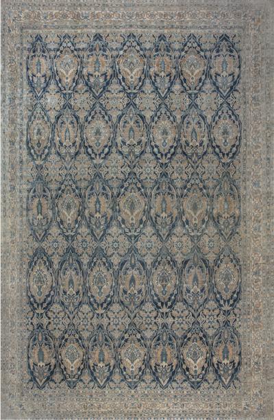 One of a kind Oversized Antique Persian Kirman Rug
