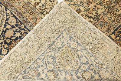 One of a kind Oversized Antique Persian Kirman Rug Size Adjusted 