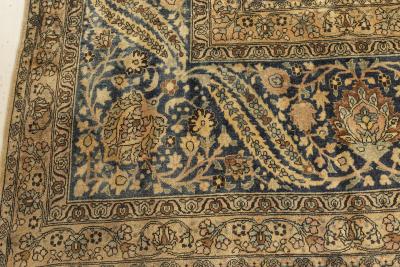 One of a kind Oversized Antique Persian Kirman Rug Size Adjusted 