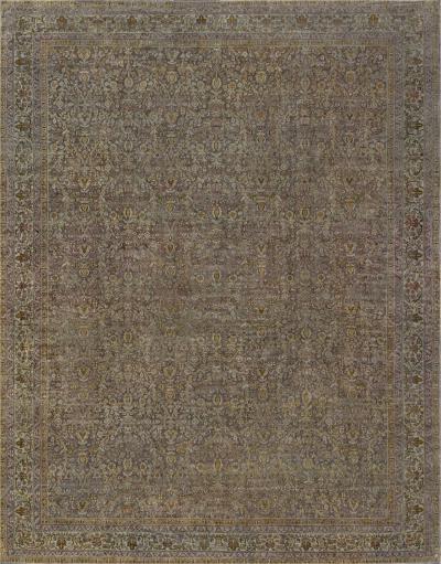 One of a kind Oversized Antique Turkish Sivas Brown Handmade Wool Rug