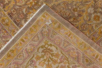 One of a kind Oversized Antique Turkish Sivas Brown Handmade Wool Rug
