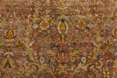 One of a kind Oversized Antique Turkish Sivas Brown Handmade Wool Rug