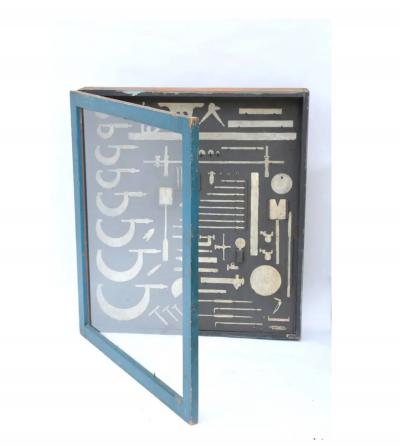 One of a kind Painted Carpenters Tool Cabinet