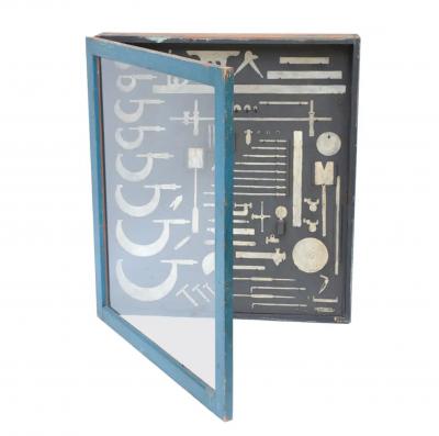 One of a kind Painted Carpenters Tool Cabinet