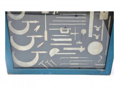 One of a kind Painted Carpenters Tool Cabinet