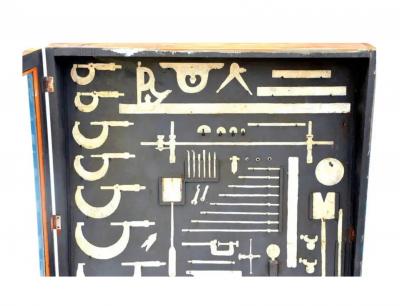 One of a kind Painted Carpenters Tool Cabinet