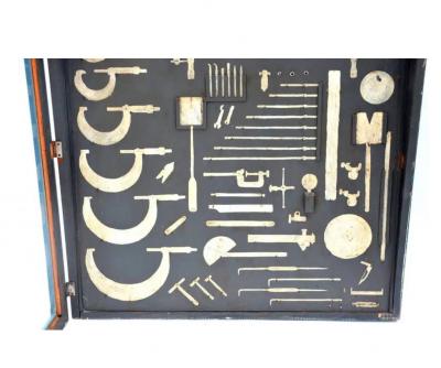 One of a kind Painted Carpenters Tool Cabinet