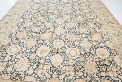 One of a kind Persian Tabriz Handwoven Wool Carpet