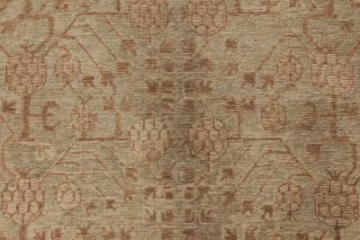 One of a kind Samarkand Botanic Handmade Wool Rug