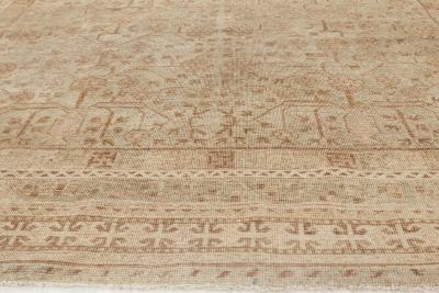 One of a kind Samarkand Botanic Handmade Wool Rug