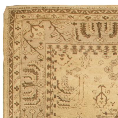 One of a kind Turkish Oushak Handmade Wool Rug