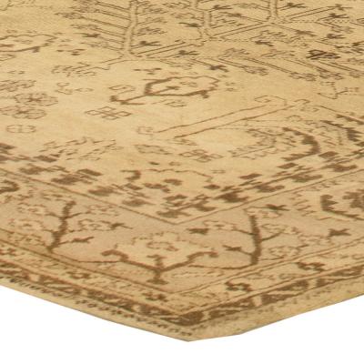 One of a kind Turkish Oushak Handmade Wool Rug
