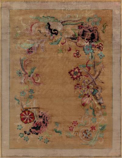 One of a kind Vintage Chinese Art Deco Rug