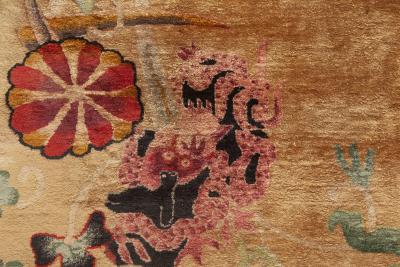 One of a kind Vintage Chinese Art Deco Rug
